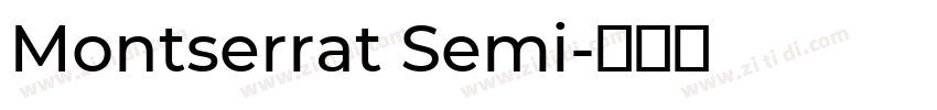 Montserrat Semi字体转换